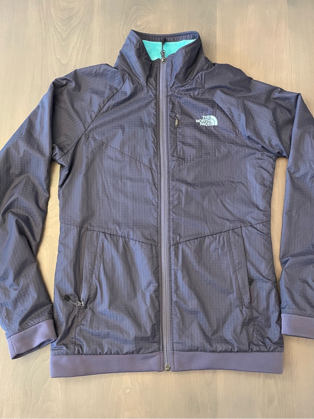 The North Face Olancha Jacket XS Gray Fleece Lined Full Zip Outdoor Hiking